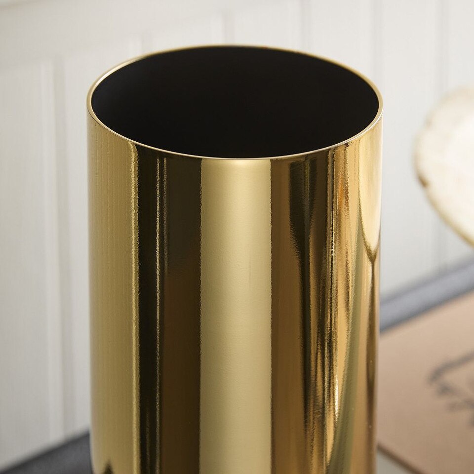 Polished Metal Vases