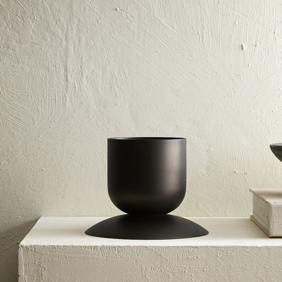Polished Metal Vases
