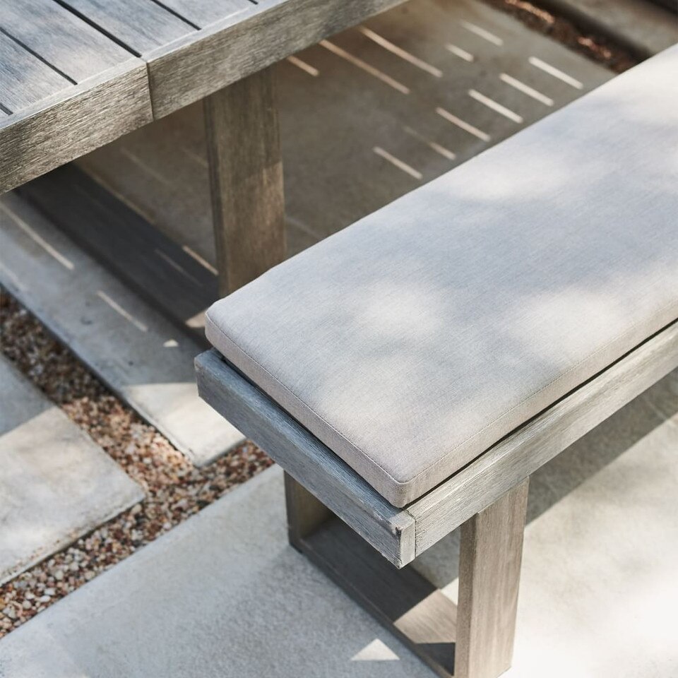 Portside Garden Expandable Dining Table Set - Weathered Grey