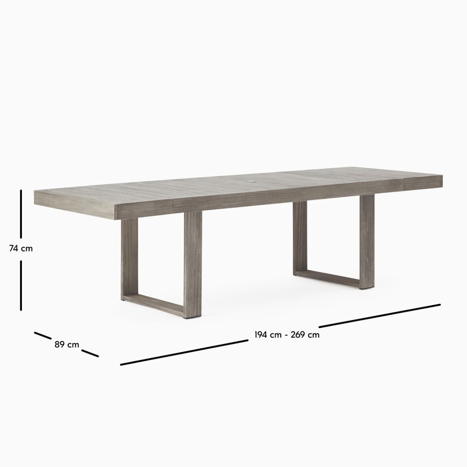 Portside Garden Extendable Dining Table (194 cm - 269 cm)