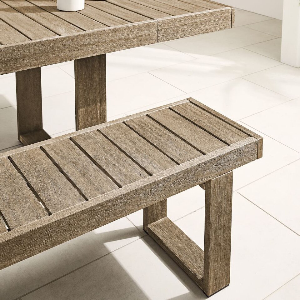 Portside Garden Expandable Dining Table & Benches Set