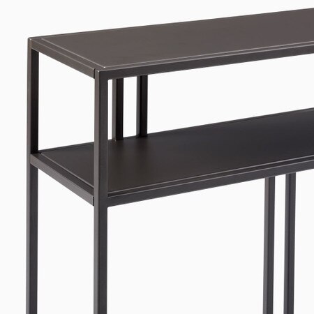 Profile Narrow Console Table West Elm United Kingdom Profile Narrow Console Table West Elm, Console Table With Shelf Uk