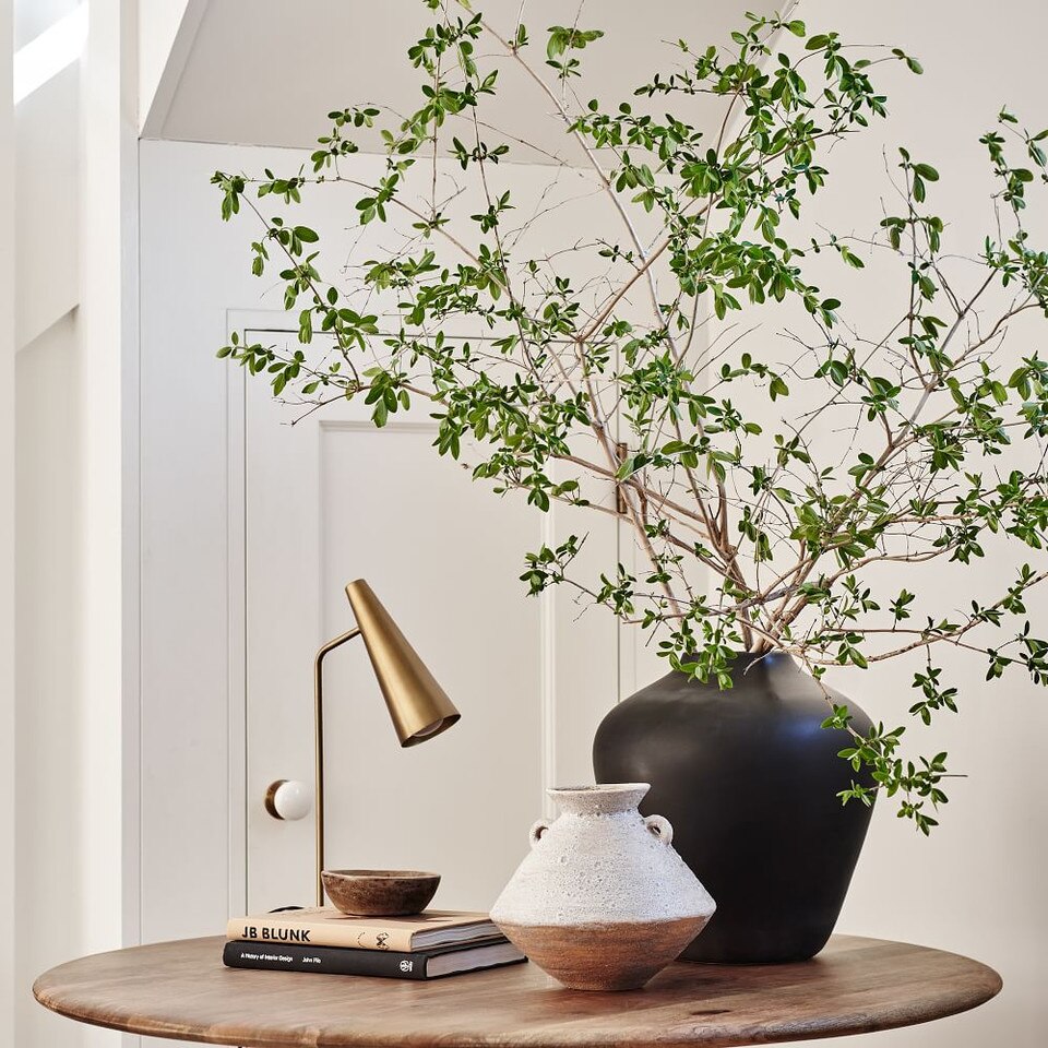 Pure Black Ceramic Vases