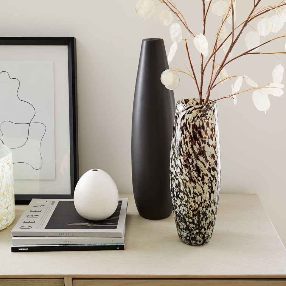 Pure Black Ceramic Vases