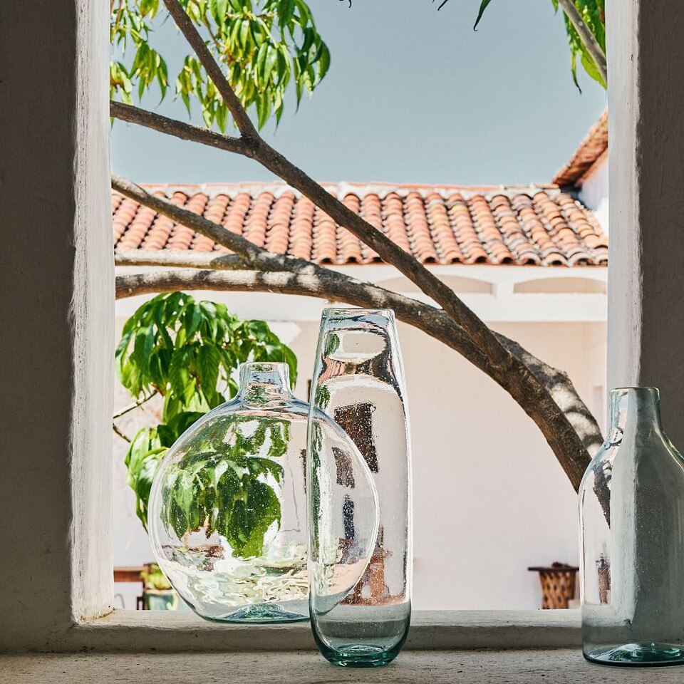 Pure Recycled Glass Vases