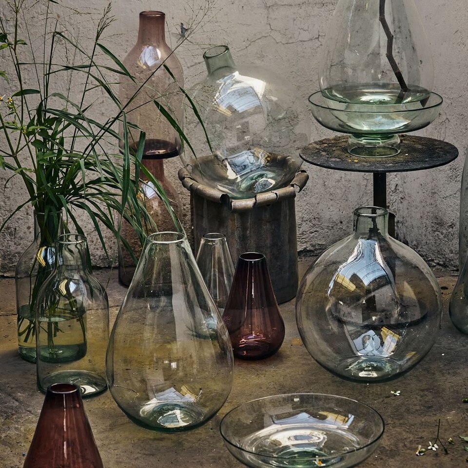 Pure Recycled Glass Vases