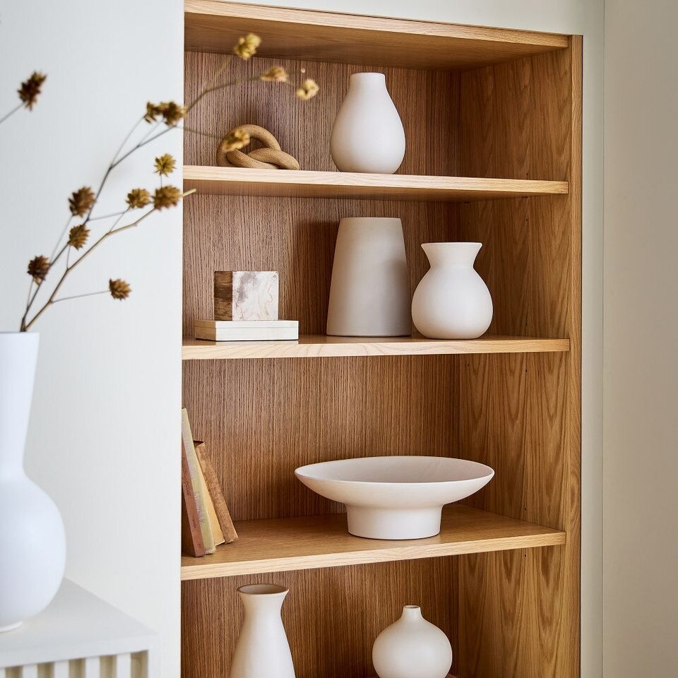 Pure White Matte Ceramic Vases