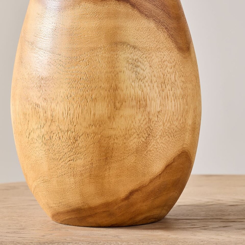 Pure Wood Floor Vases
