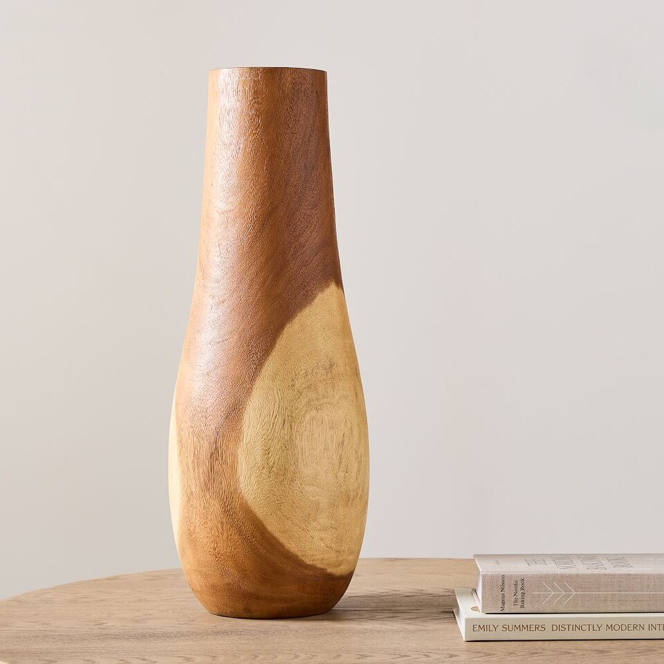 Pure Wood Floor Vases