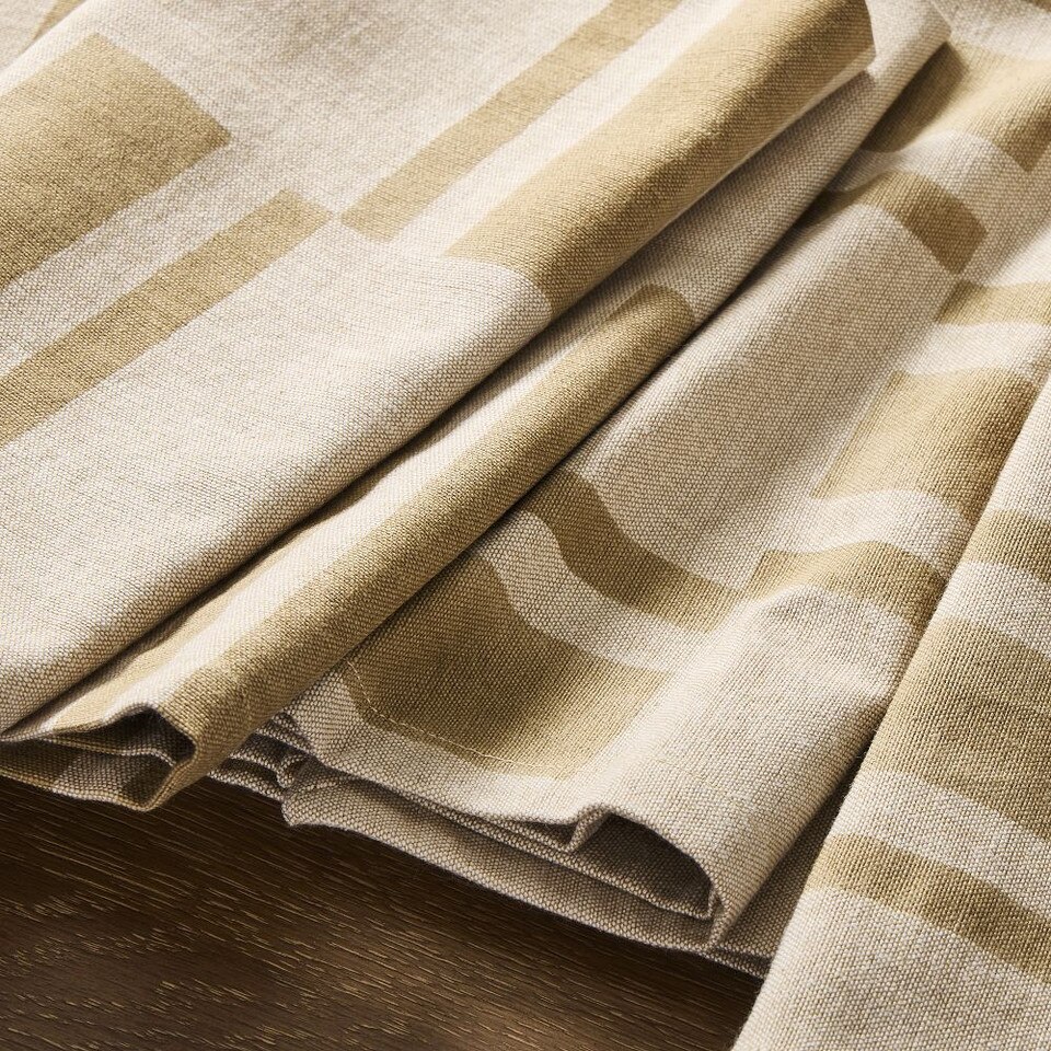 Quincy Block Print Stripe Napkin Sets