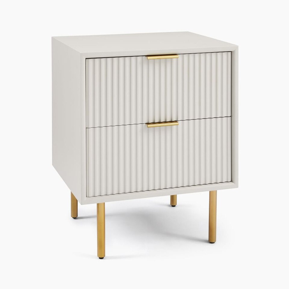 Quinn Closed 2-Drawer Bedside Table (53 cm)