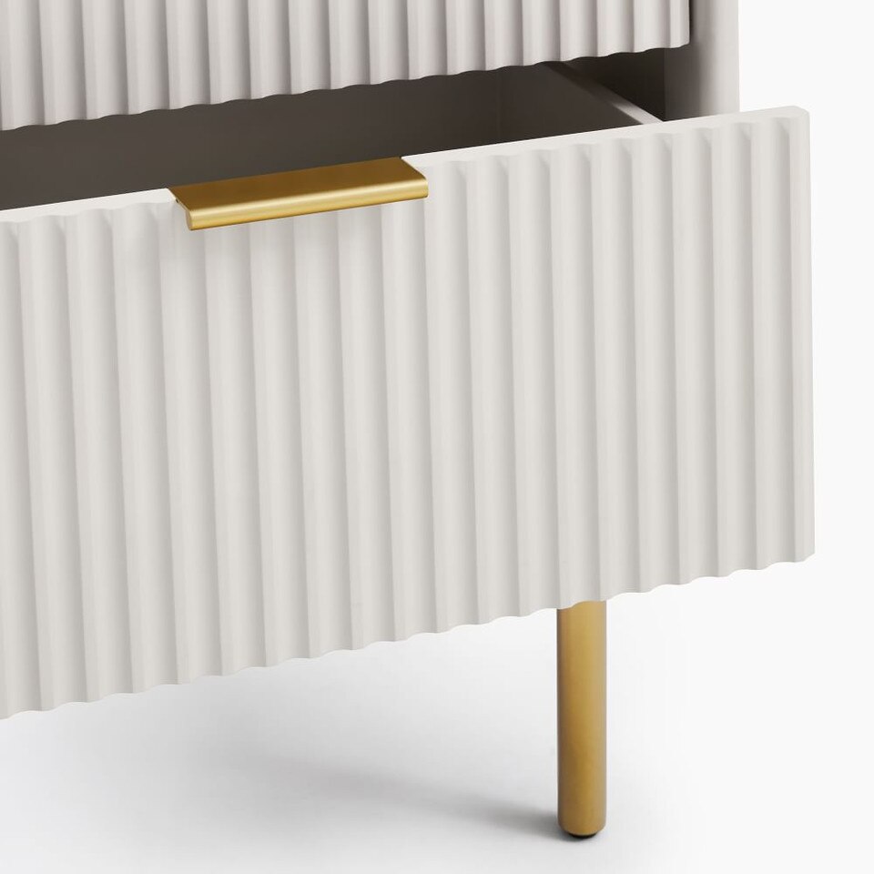 Quinn Closed 2-Drawer Bedside Table (53 cm)