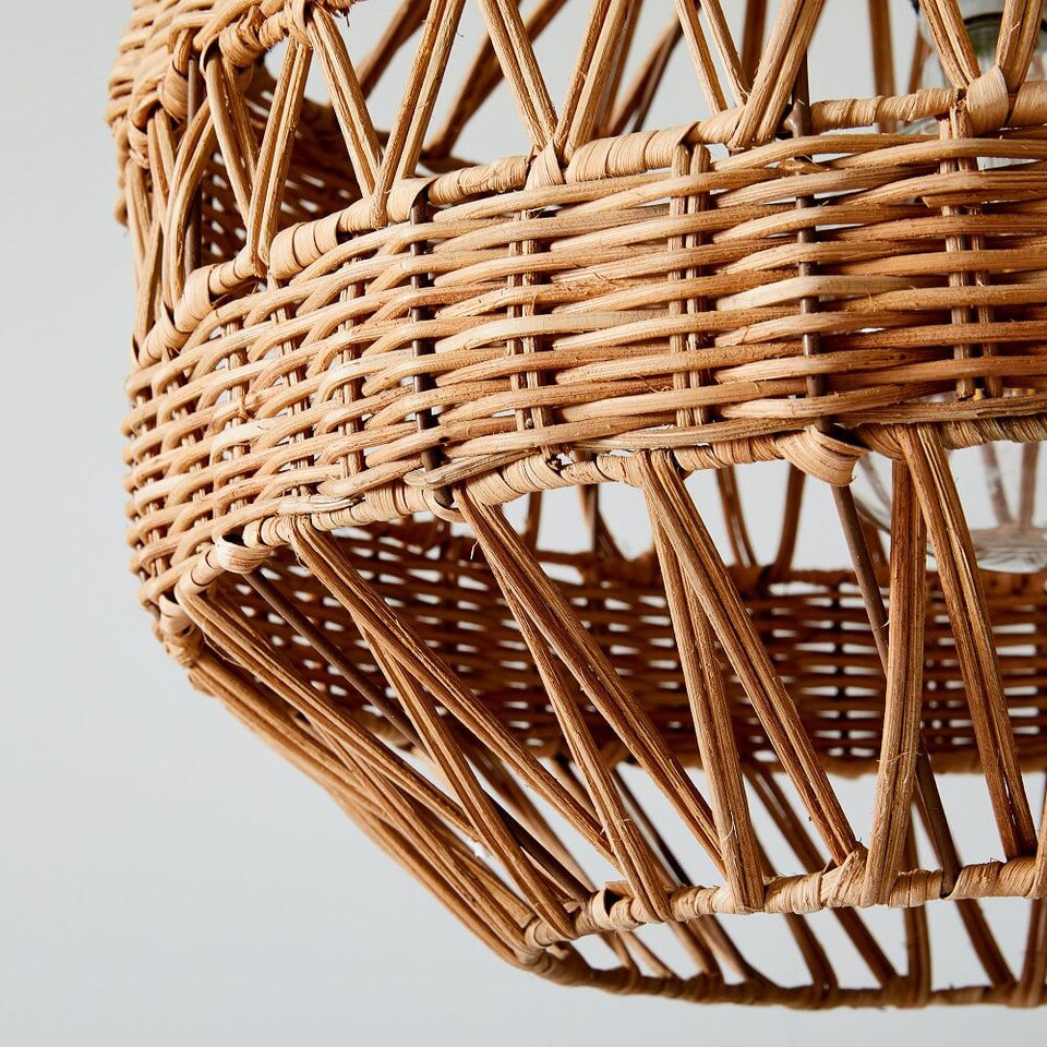 Rattan Weave Pendant
