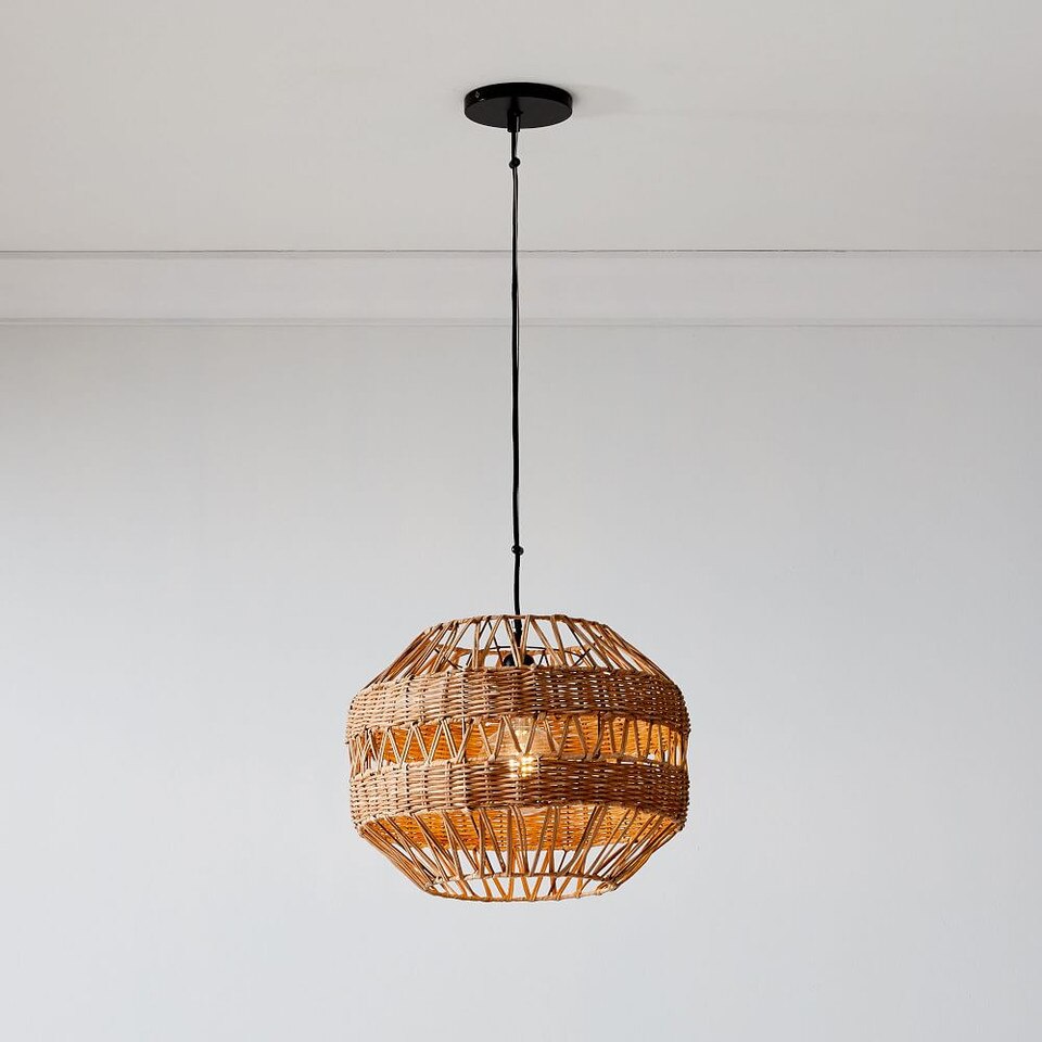 Rattan Weave Pendant
