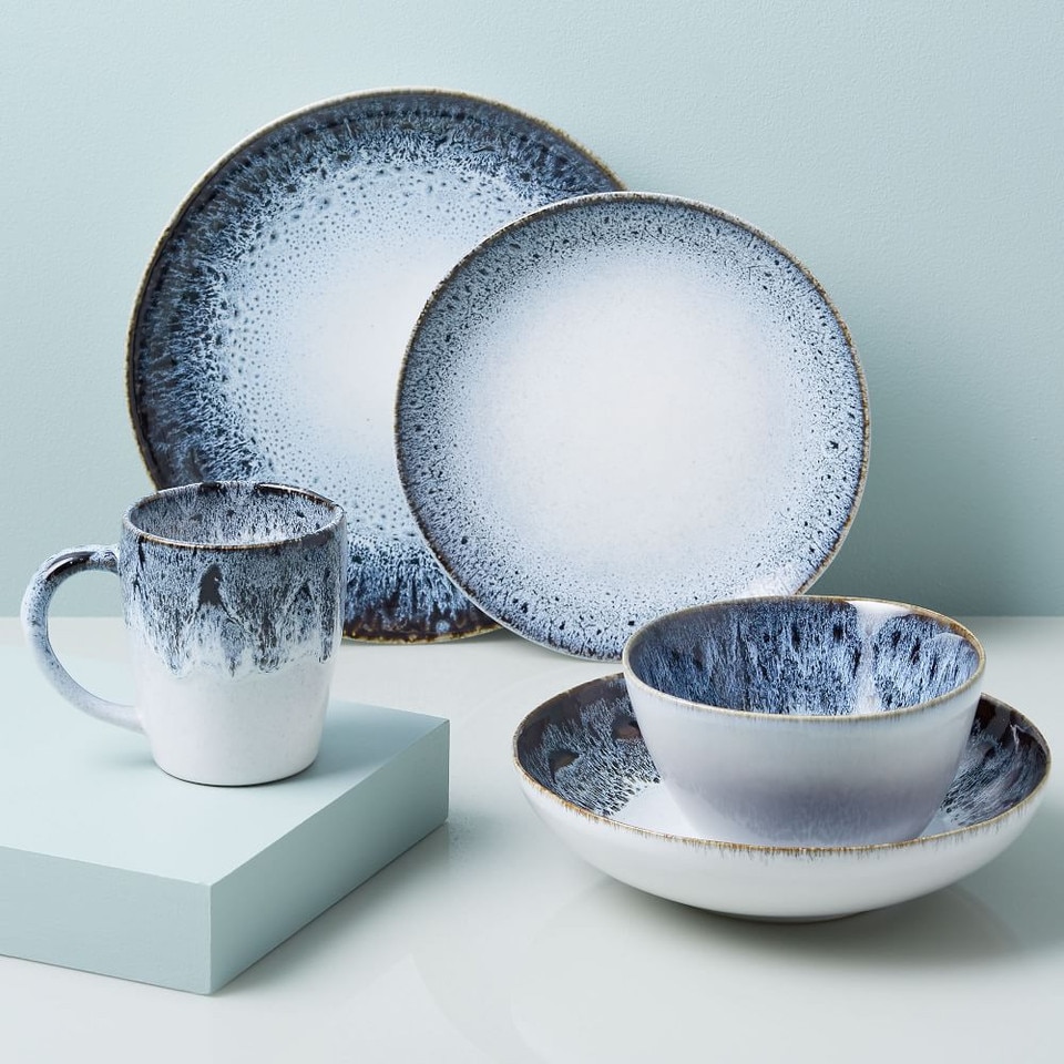 Reactive Glaze Stoneware Dinner Plates
