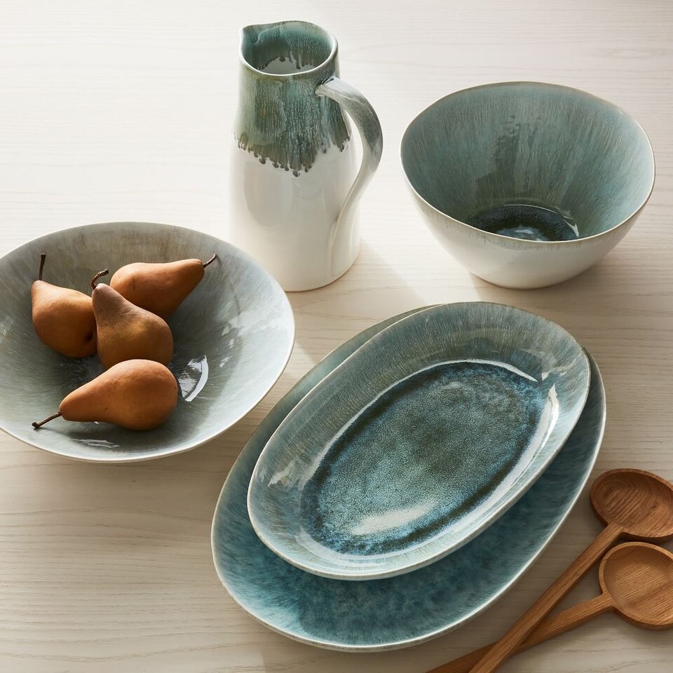Reactive Glaze Stoneware Dinner Plates