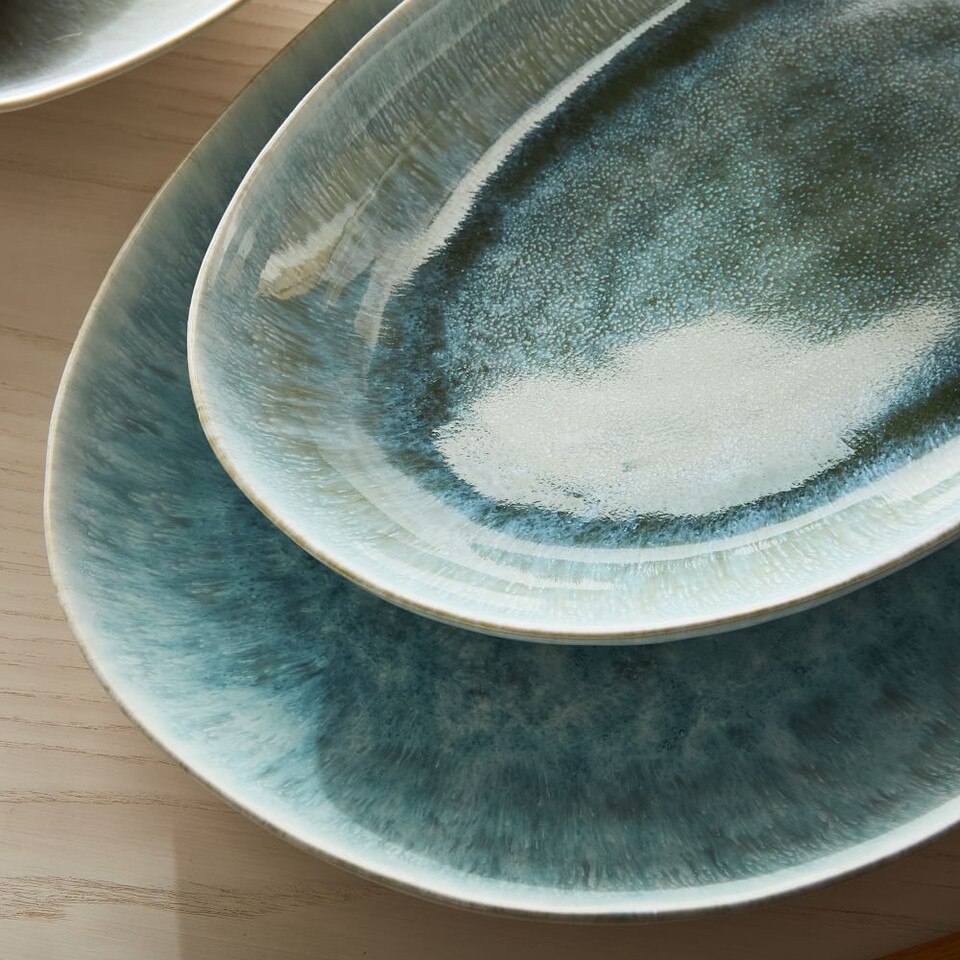Reactive Glaze Stoneware Dinner Plates
