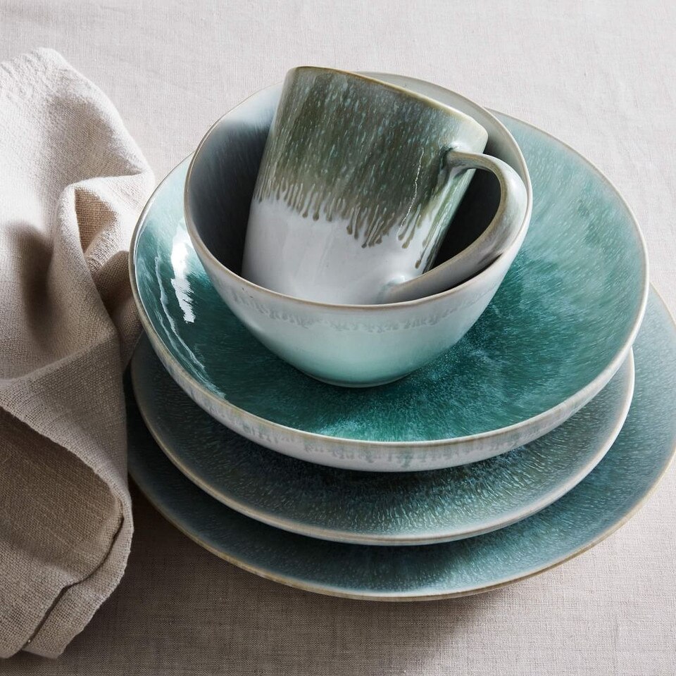 Reactive Glaze Stoneware Dinner Plates