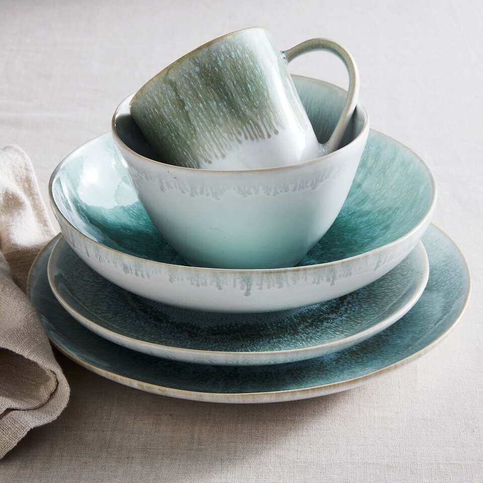 Reactive Glaze Stoneware Dinner Plates