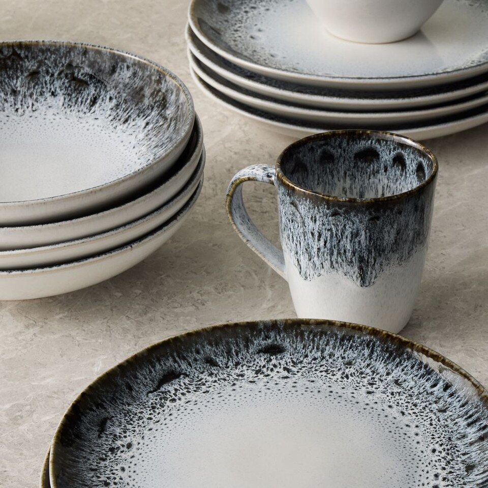 Reactive Glaze Stoneware Dinnerware Collection