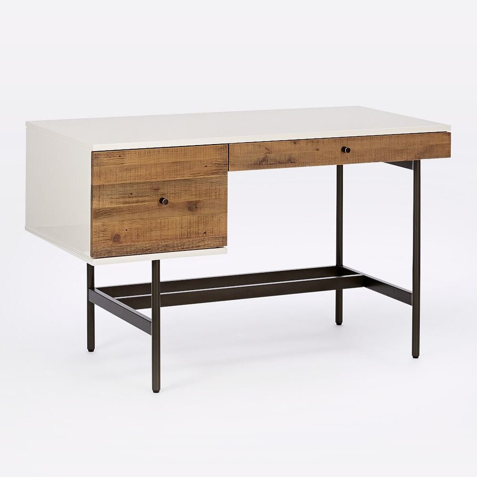 Reclaimed Wood + Lacquer Desk