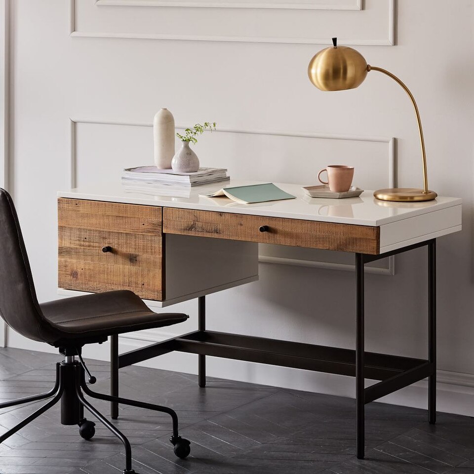 Reclaimed Wood + Lacquer Desk