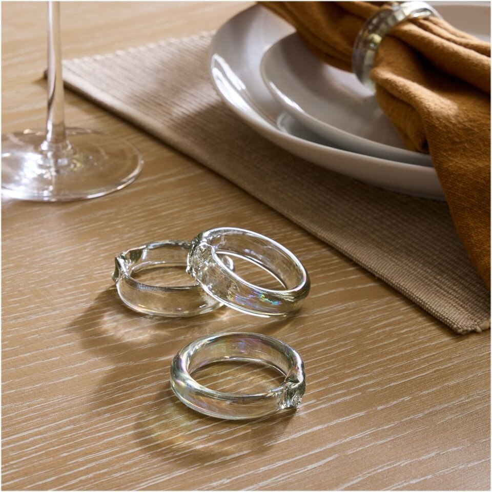 Recycled Glass Napkin Rings