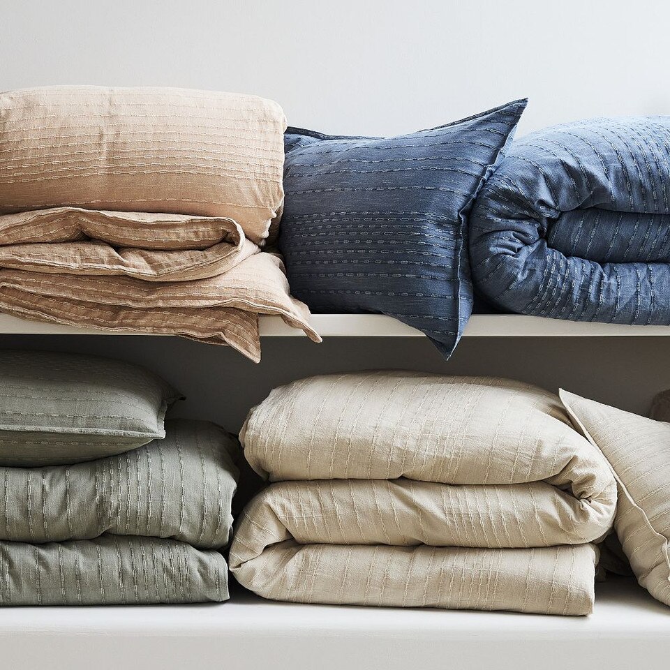 Reese Linen Cotton Duvet Cover & Pillowcases