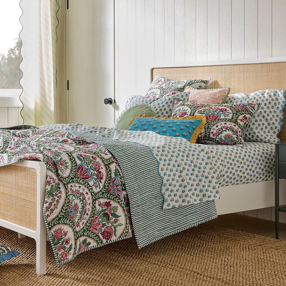 RHODE Mushroom Reversible Bedspread & Pillowcases