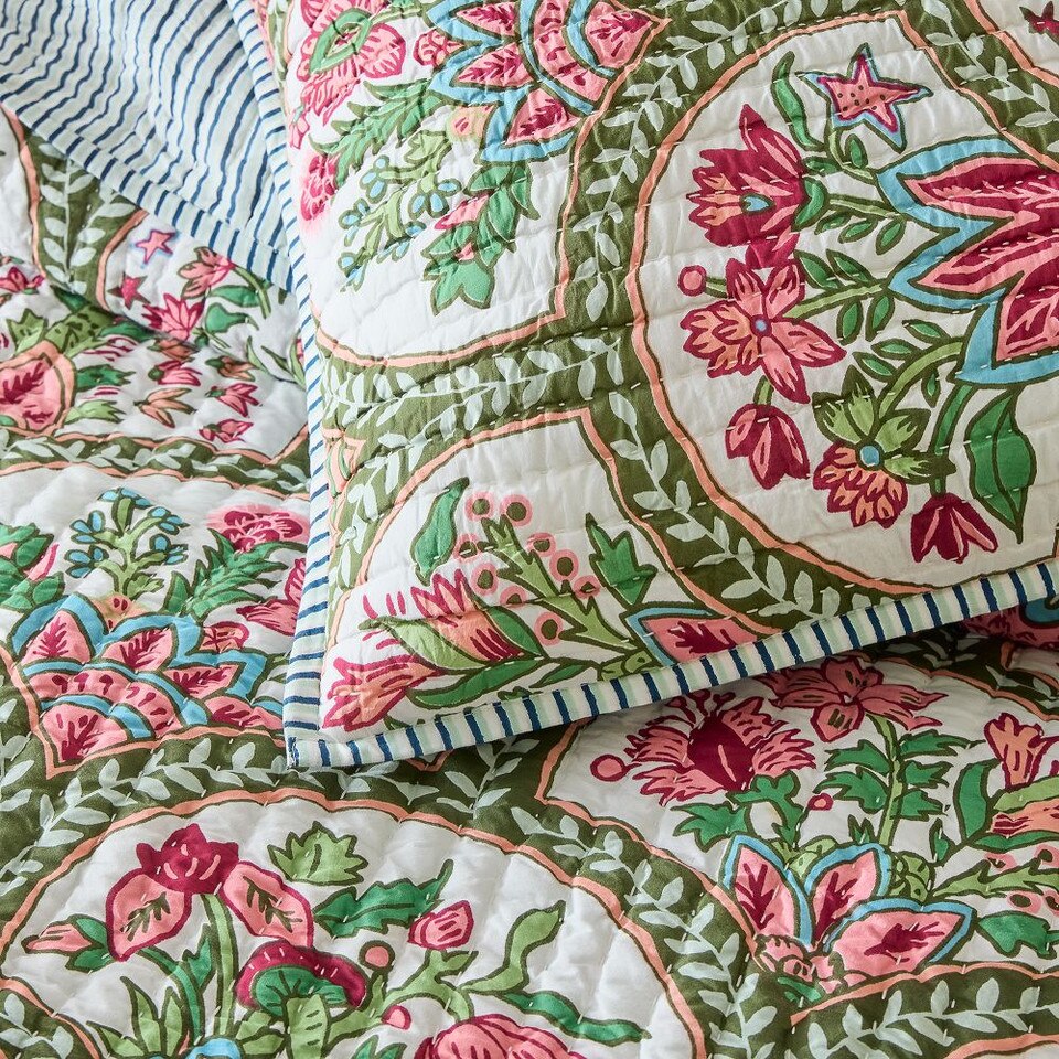 RHODE Mushroom Reversible Bedspread & Pillowcases