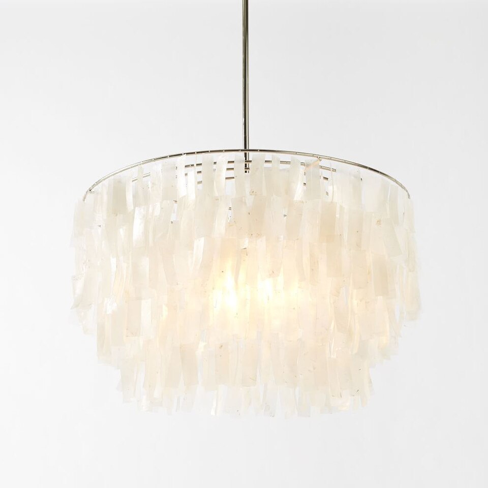 Capiz Round Chandelier