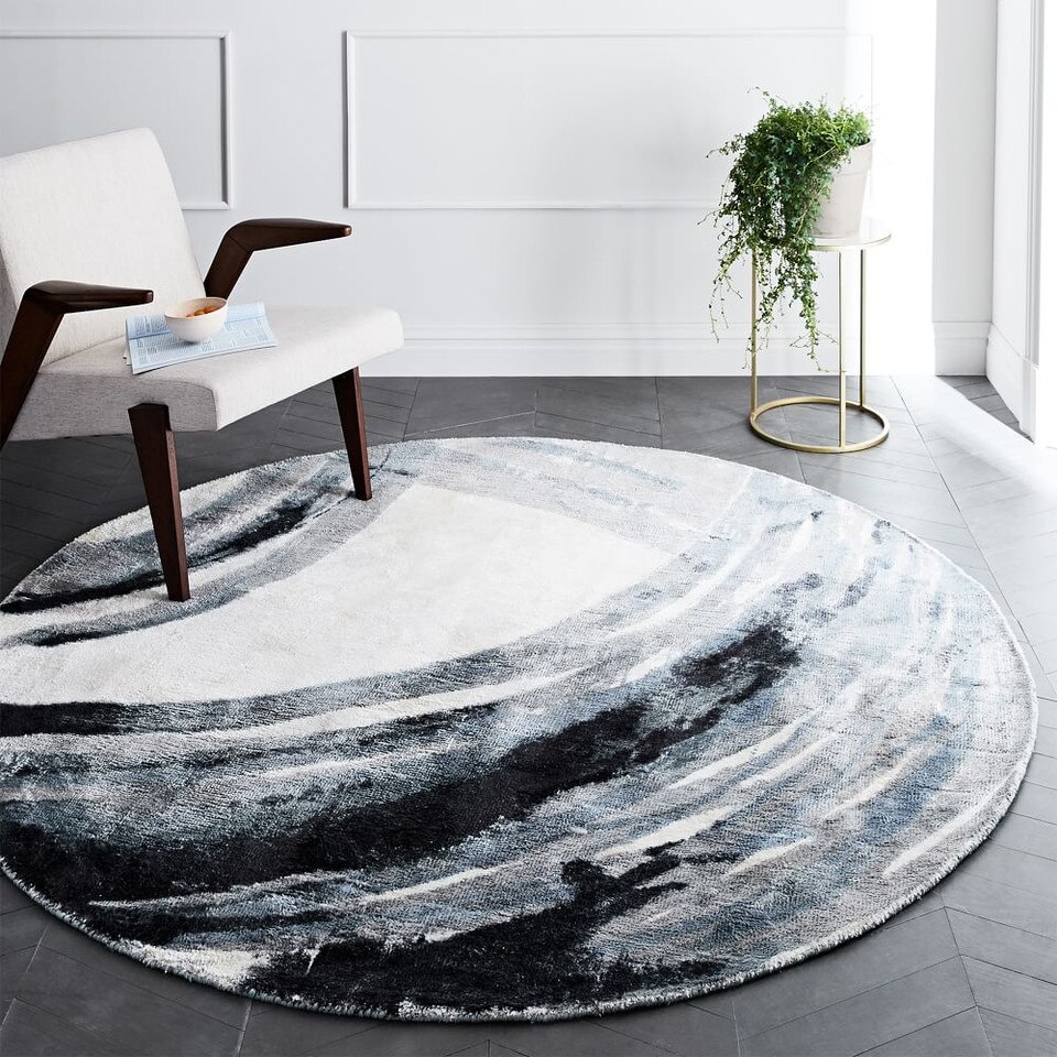 Ink Round Rug