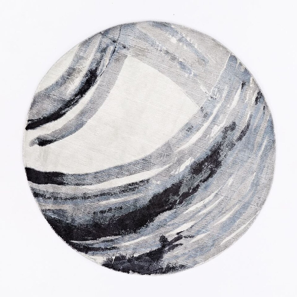 Ink Round Rug
