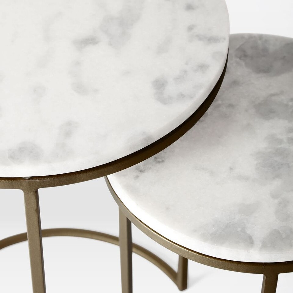 Round Nesting Side Tables Set (30 cm)