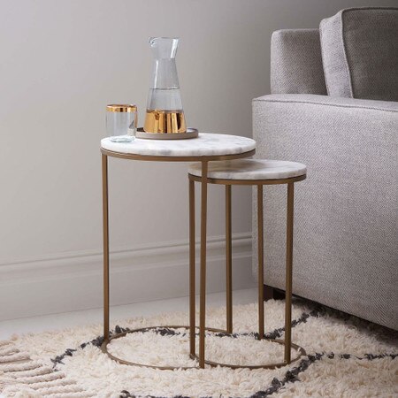 antique side table set