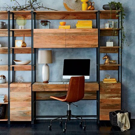 Industrial Modular 124 Cm Desk West Elm United Kingdom