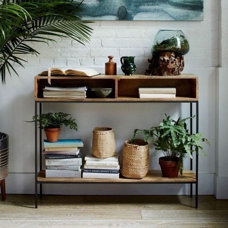 Industrial Storage Open Console Raw Mango West Elm United Kingdom Industrial Storage Open Console Raw Mango West Elm United Kingdom