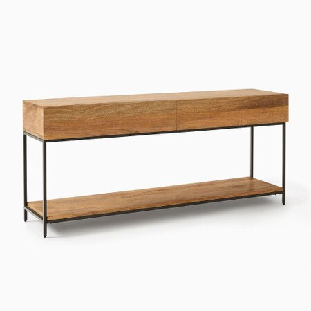 Industrial Storage Console West Elm United Kingdom Industrial Storage Console West Elm, Industrial Console Table With Drawers Uk