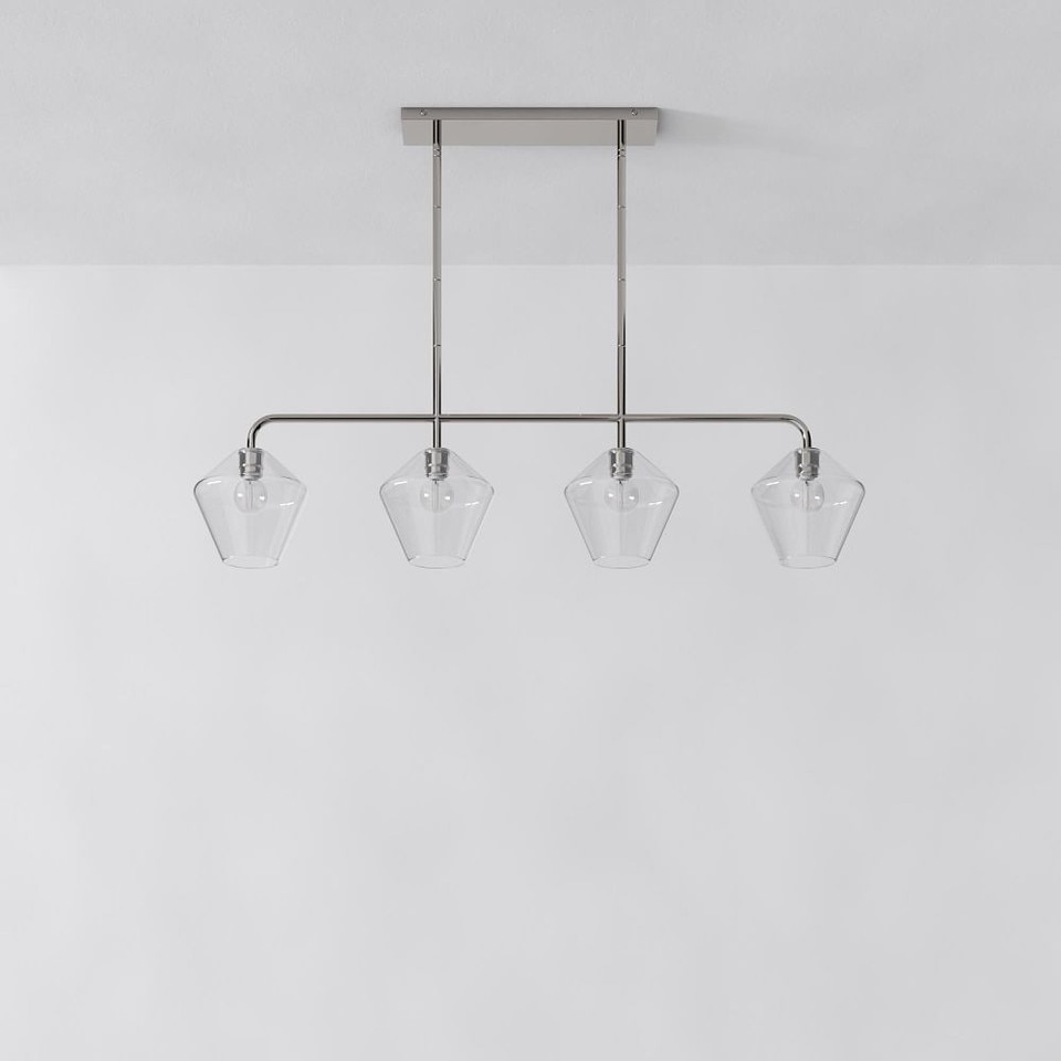 Sculptural 4-Light Geo Pendant