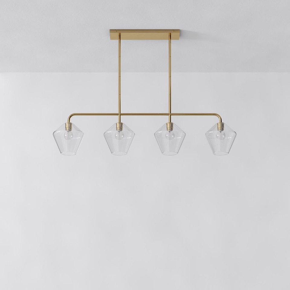 Sculptural 4-Light Geo Pendant
