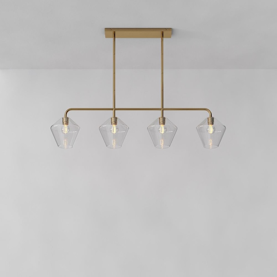 Sculptural 4-Light Geo Pendant