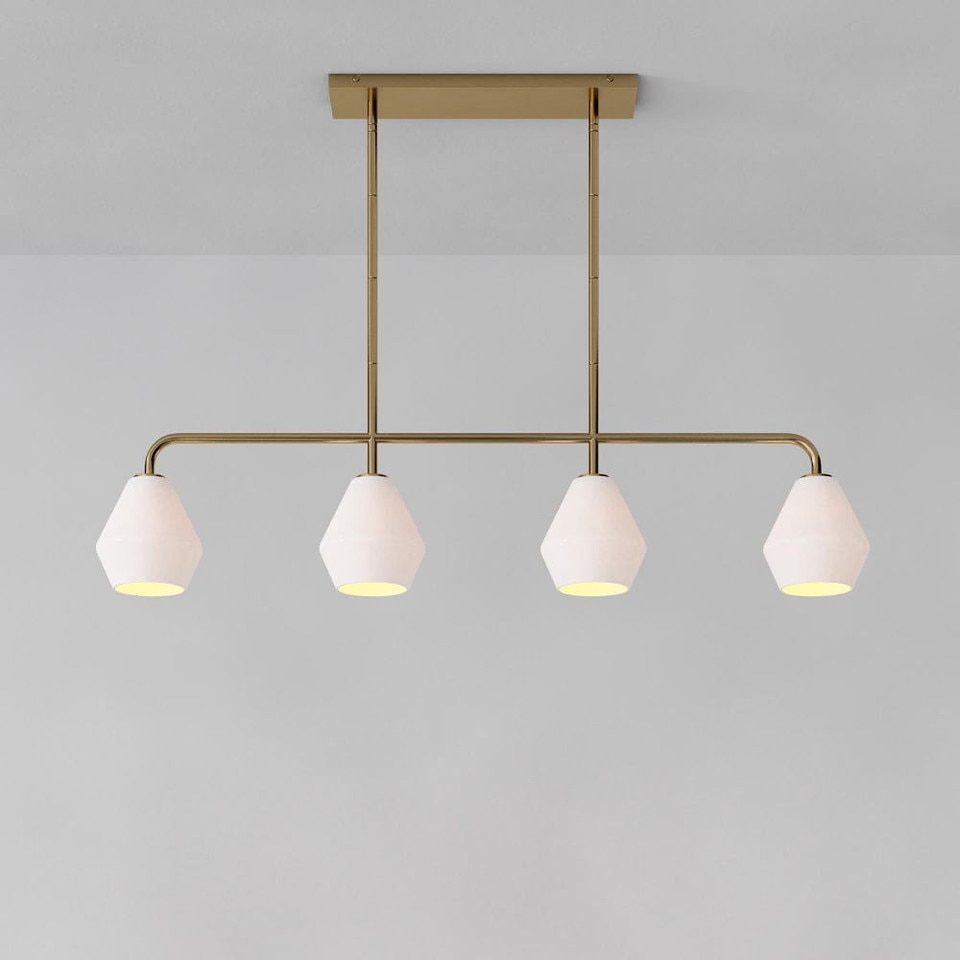 Sculptural 4-Light Geo Pendant