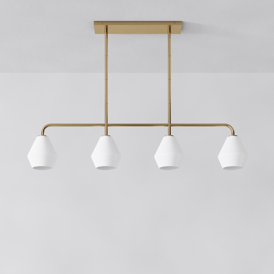 Sculptural 4-Light Geo Pendant