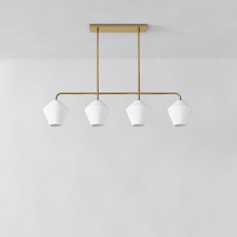 Sculptural 4-Light Geo Pendant