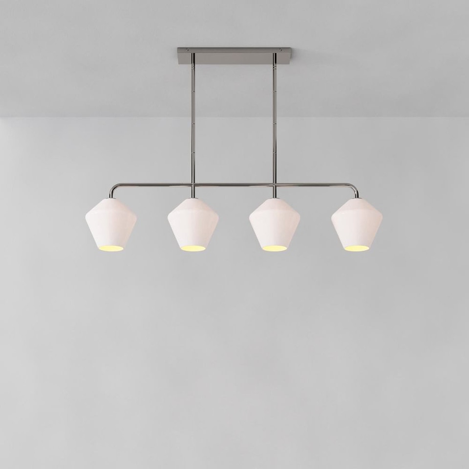 Sculptural 4-Light Geo Pendant