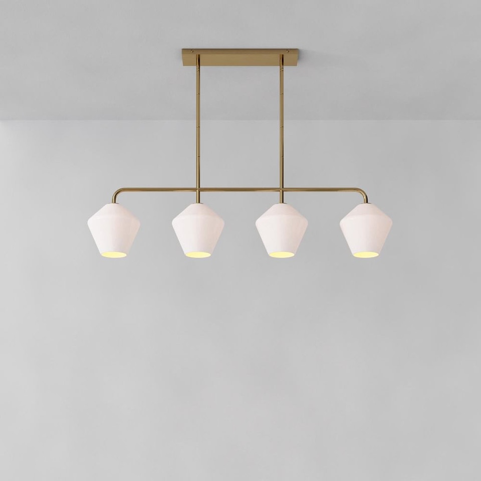 Sculptural 4-Light Geo Pendant