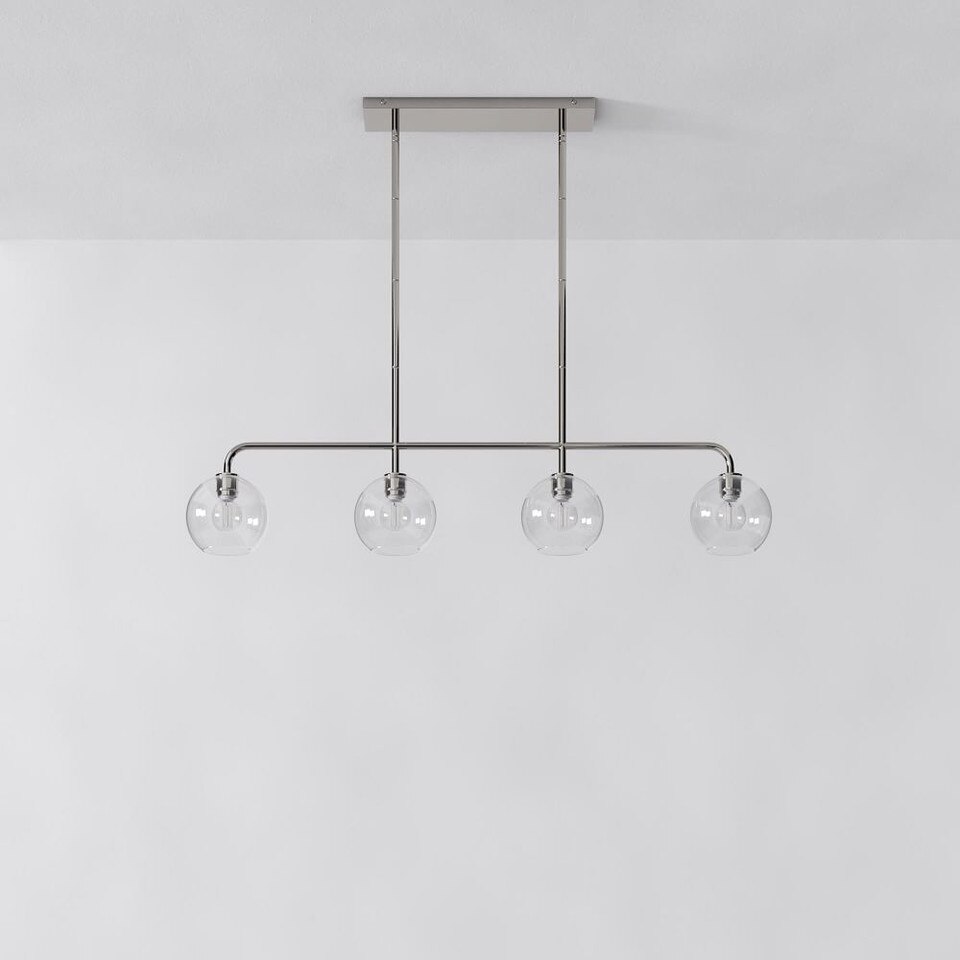 Sculptural 4-Light Globe Pendant - Clear