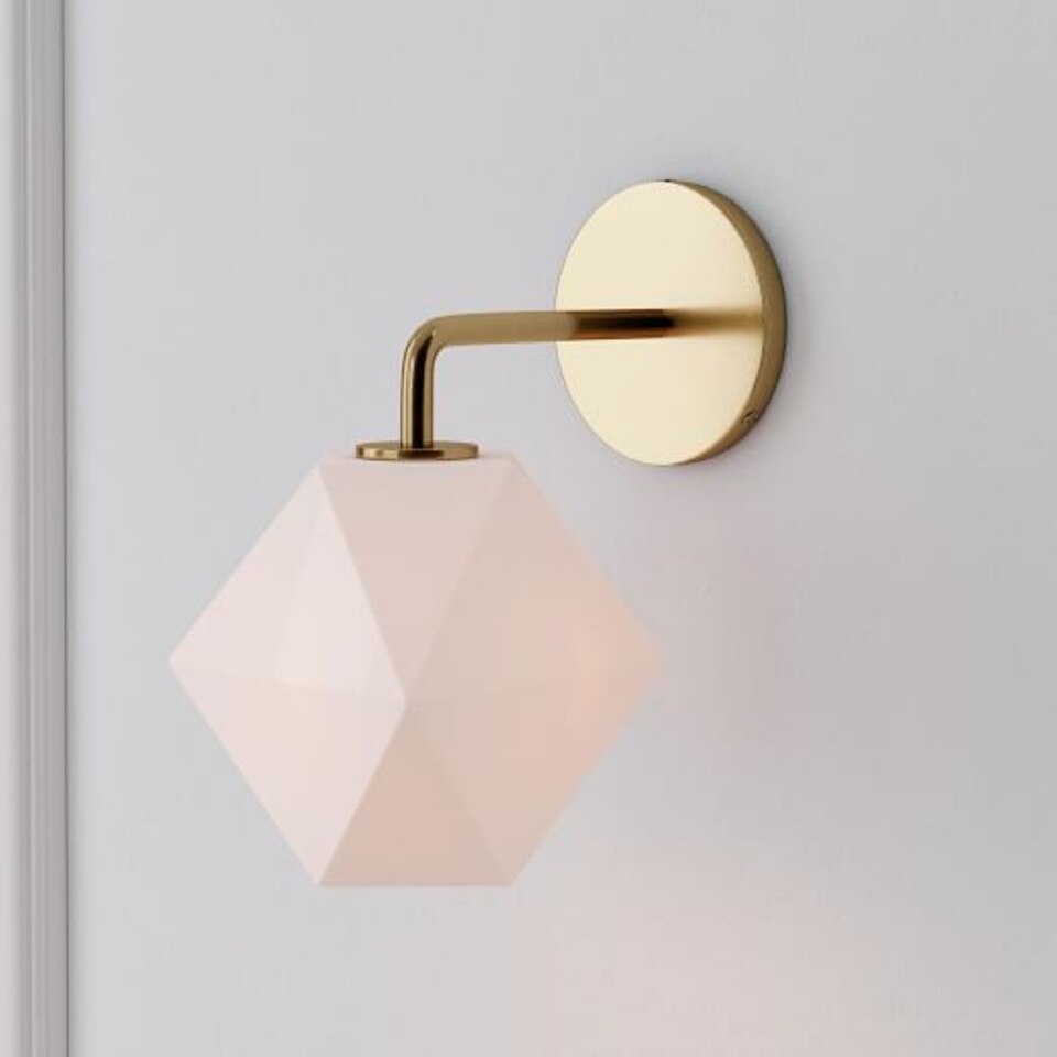 Sculptural Glass Faceted Sconce (10 cm - 21.5 cm)