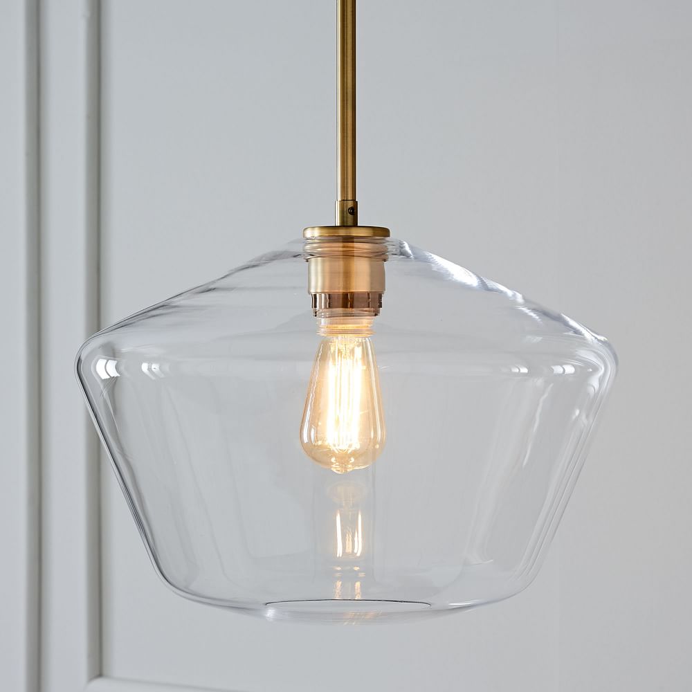 Sculptural Glass Geo Ceiling Lamp 