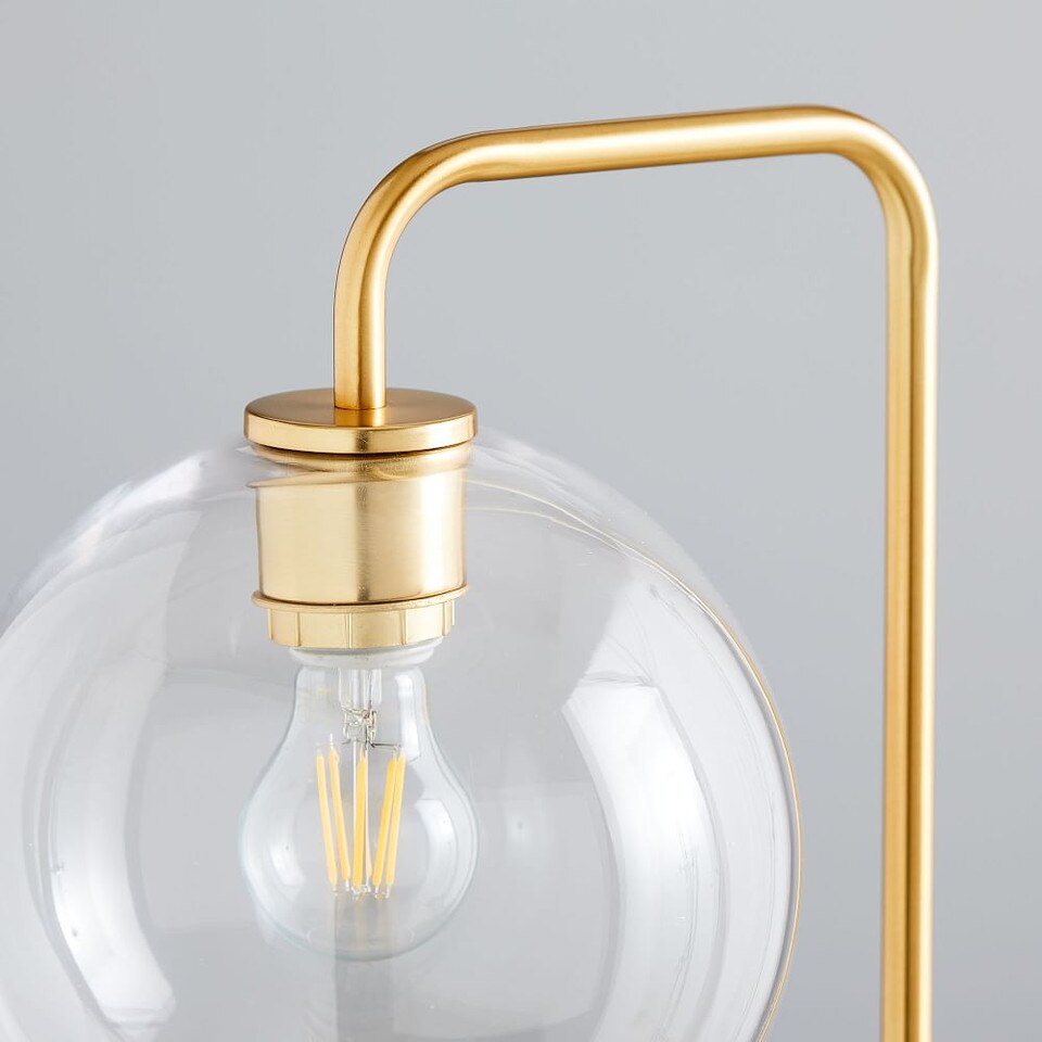 Sculptural Glass Globe Floor Lamp (147 cm)